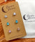 Hypoallergenic Stainless Steel CZ Earring Set 3 Pairs Silver Colour 639