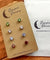 Hypoallergenic Stainless Steel CZ Earring Set 4 Pairs Silver Colour -  669