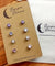 Hypoallergenic Stainless Steel CZ Earring Set 4 Pairs Silver Colour -  671