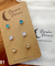 Hypoallergenic Stainless Steel CZ & Opal Earring Set