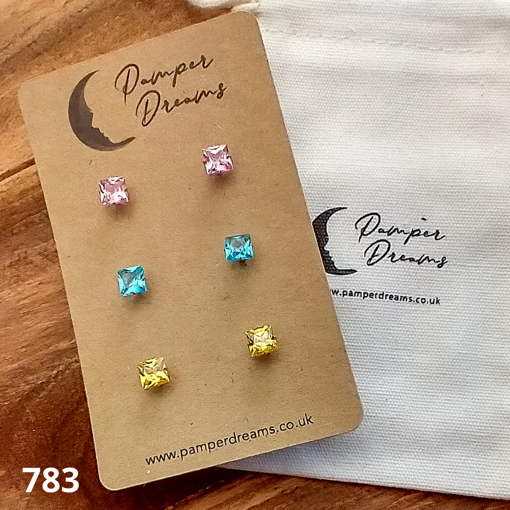 Hypoallergenic Earrings Set CZ Opal Stud Earrings Pamper Dreams