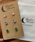 Hypoallergenic Stainless Steel CZ & Opal Earring Set