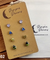 Hypoallergenic Stainless Steel CZ & Opalite Earring Set 4 Pairs Silver Colour -  802