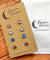 Hypoallergenic Stainless Steel CZ & Opalite Earring Set 4 Pairs Silver Colour -  822