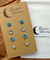 Hypoallergenic Stainless Steel CZ & Opalite Earring Set 4 Pairs Silver Colour -  704