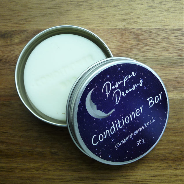 Conditioner Bar For Pollution Protection In A Storage Tin - Pamper Dreams