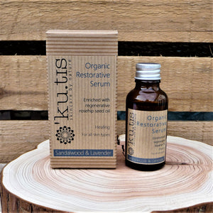 Kutis Organic Restorative Serum Facial Oil - Sandalwood & Lavender - Pamper Dreams