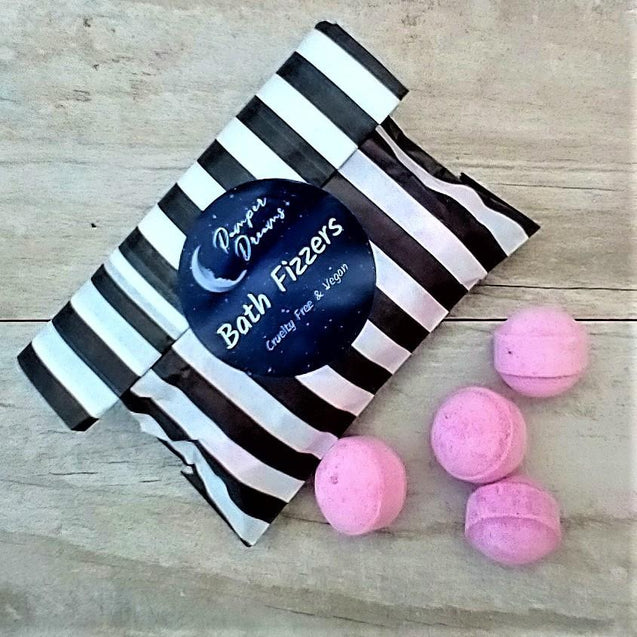 Coconut Milk Bath Fizzers - Mini Bath Bombs - Pamper Dreams