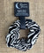 Black & White Zebra Print Organic Cotton Eco-Friendly Hair Scrunchies - Pamper Dreams