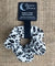 White & Black Animal Print Organic Cotton Eco-Friendly Hair Scrunchies - Pamper Dreams
