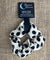 Cream & Black Animal Print Organic Cotton Eco-Friendly Hair Scrunchies - Pamper Dreams