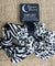 Set Of 2 Black & White Animal Print Organic Cotton Eco-Friendly Hair Scrunchies - Pamper Dreams