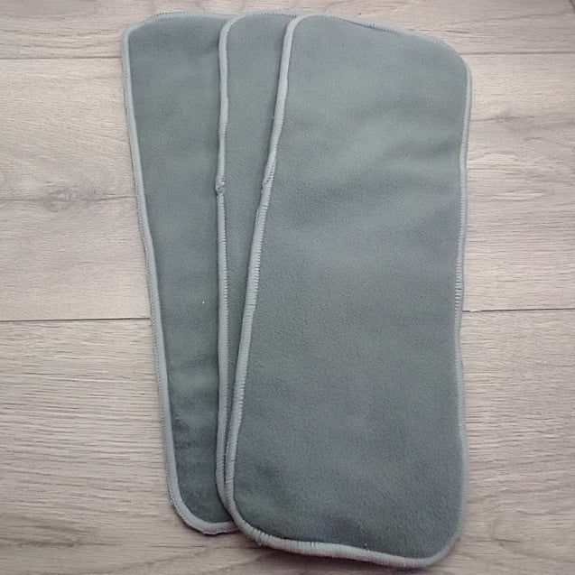 2 Bamboo Charcoal Cloth Pocket Nappy Inserts