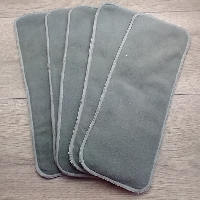 5 Bamboo Charcoal Cloth Pocket Nappy Inserts