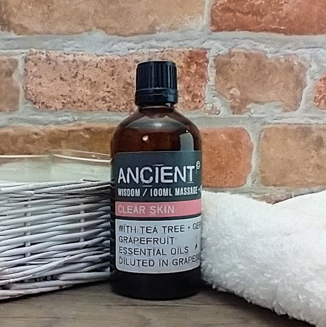 Clear Skin Blend Tea Tree, Geranium & Grapefruit Massage & Bath Oil - Pamper Dreams