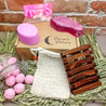 Candyman Body And Feet Pamper Gift Set With Dark Wood Soap Rack