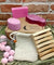 Strawberry Body And Feet Pamper Gift Set With Light Wood Soap Rack
