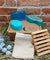 Ocean Breeze Body And Feet Pamper Gift Set With Light Wood Soap Rack