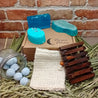 Ocean Breeze Body And Feet Pamper Gift Set With Dark Wood Soap Rack