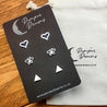 Hypoallergenic Stainless Steel Earrings Set 3 Pairs Silver Colour Hearts Butterflies & Triangles