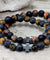 Set of 2 Friendship Bracelets - Power - Tiger Eye & Black Stone - Pamper Dreams