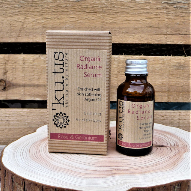 Kutis Organic Radiance Serum Facial Oil - Rose & Geranium - Pamper Dreams