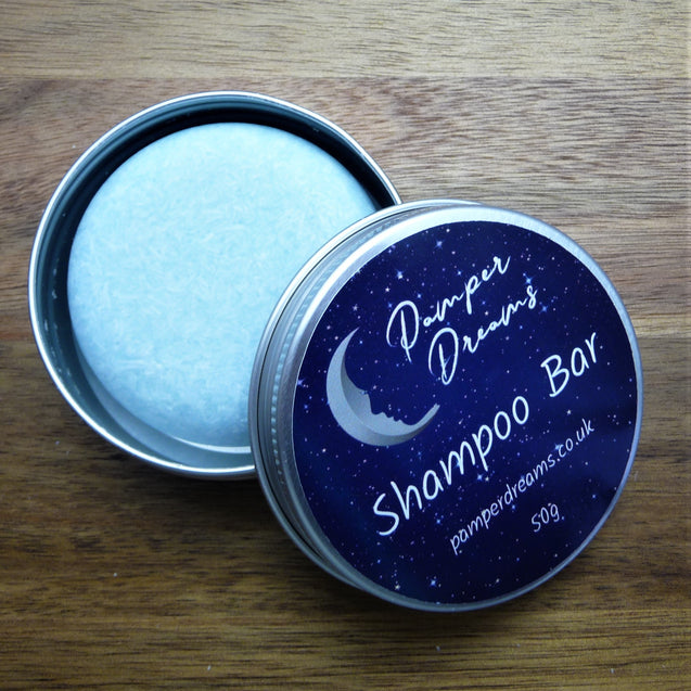 Shampoo Bar For Dry & Flaky Scalps In A Storage Tin - Pamper Dreams