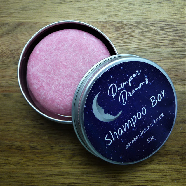 Shampoo Bar For Adding Volume & Body In A Storage Tin - Pamper Dreams