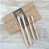 Bamboo Toothbrush Set Family 4 Pack - Pamper Dreams